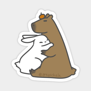 BunnyBara Hugs Magnet