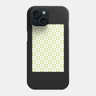 Copy of Lisa Says Gah Inspired Checkered Flower Trendy Sage Green Phone Case