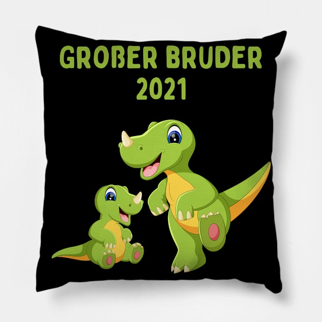 Big Brother 2021 Dinosaur Pillow by Schwarzweiss