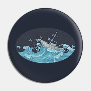 Rough Seas Pin