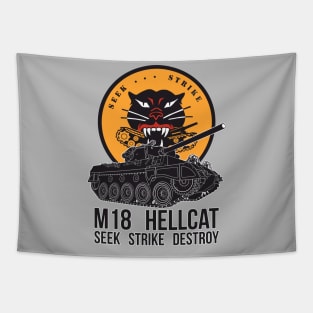 Seek Strike Destroy M18 Hellcat Tapestry