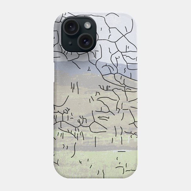 line art abstract Phone Case by NJORDUR