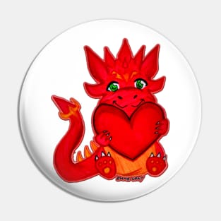 Little dragon with a big heart ♥ Pin