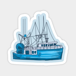 Old Fishing Boat Magnet