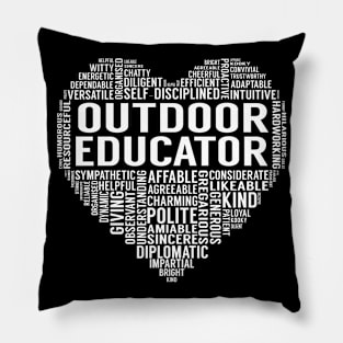 Outdoor Educator Heart Pillow