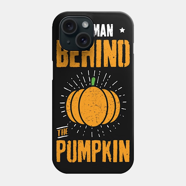 Funny Halloween Pregnancy The Man Behind The Pumpkin Phone Case by trendingoriginals