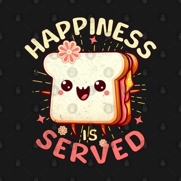 Sandwich Cute Happiness Is Served by alcoshirts