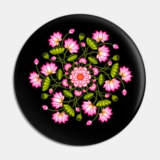 Blooming lotus mandala Pin