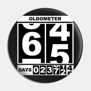 65th Birthday Oldometer Pin