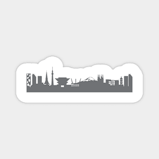 Tokyo in gray Magnet