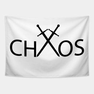 Chaos being chaotic typography design Tapestry