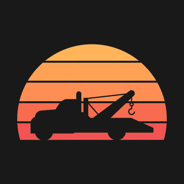 Tow Truck Sunset by sqwear