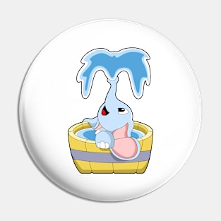 Elephant with Bathtub full of Water Pin