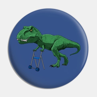 Old T-Rex with walker Pin