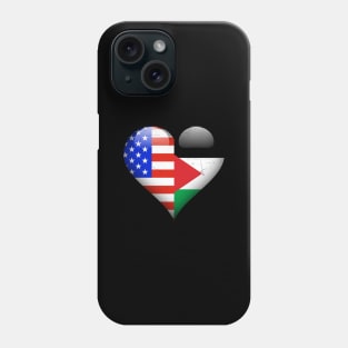 Half American Half Jordanian - Gift for Jordanian From Jordan Phone Case