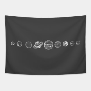 Planets In Solar System Tapestry