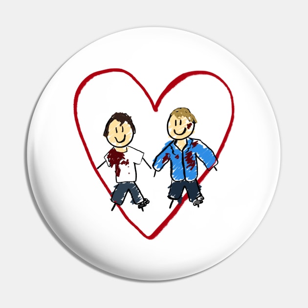 Adam and Lawrence Pin by RoserinArt