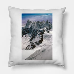 Chamonix Aiguille du Midi Mont Blanc Massif French Alps France Pillow