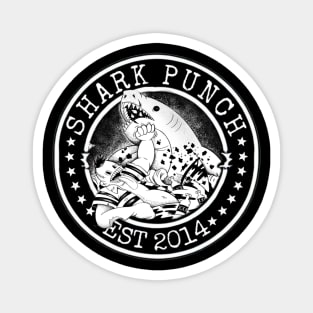 Shark Punch Circle Logo Magnet