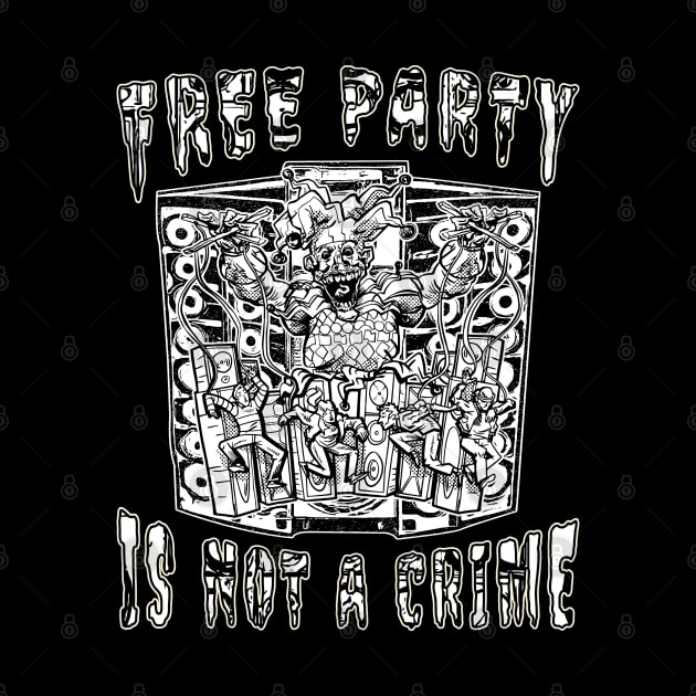 Alien DJ Free Party Is Not A Crime! by T-Shirt Dealer