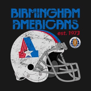 Distressed Birmingham Americans Helmet T-Shirt