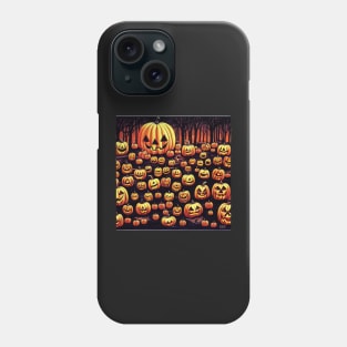 Scary Halloween Pumpkins | Comics style Phone Case