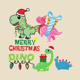 Dinosaurs - Merry Christmas DINO T-Shirt