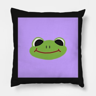 frog (purple) Pillow