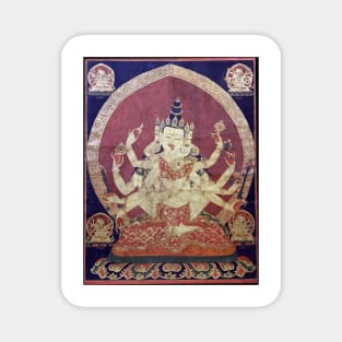 Guhyasamaja YabYum Tibetan Buddhist Deity Religious Art Magnet