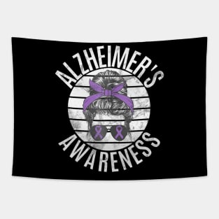 Alzheimer's Awareness Month Day Dementia Cure Messy Bun Mom Tapestry