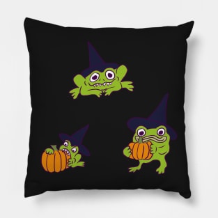 Frog Witches Pillow