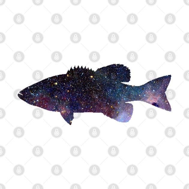 Largemouth Bass - Stars by  The best hard hat stickers 