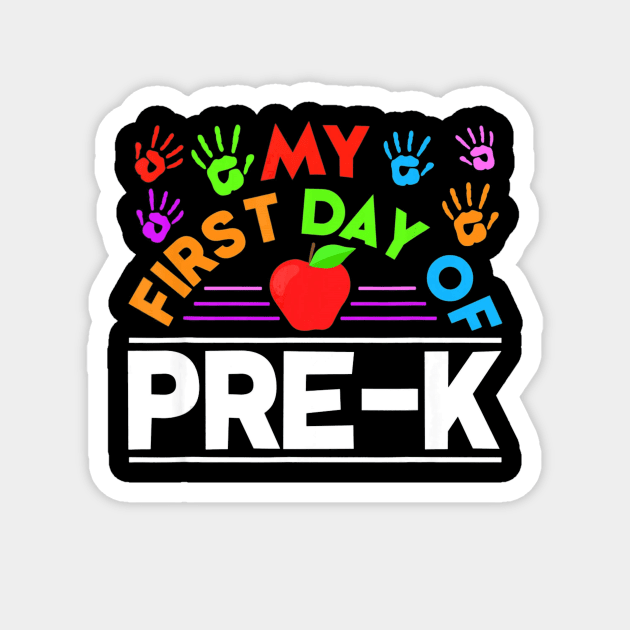 My 1st Day Of Pre K Student Back To School Shirt Gifts Magnet by mazurprop