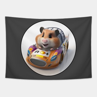 hamster as nascar driver Tapestry