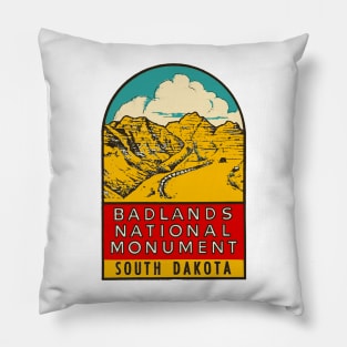 Vintage Badlands Decal Pillow
