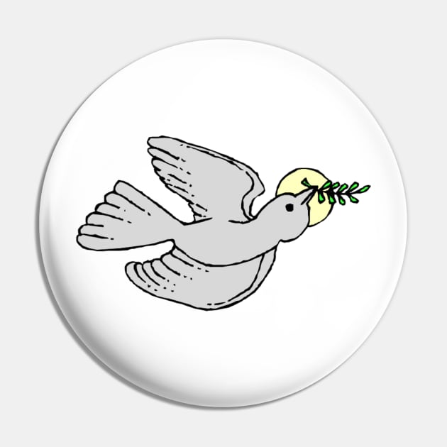 Peace Dove Pin by RMSphoto