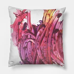 Abstract Purple waves lines Pillow