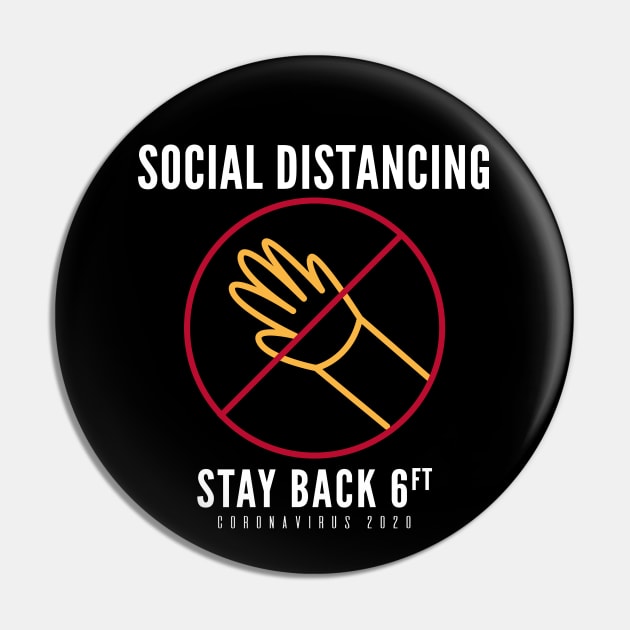 Social Distancing Stay Back Do Not Touch Coronavirus 2020 Pin by The Bearly Brand