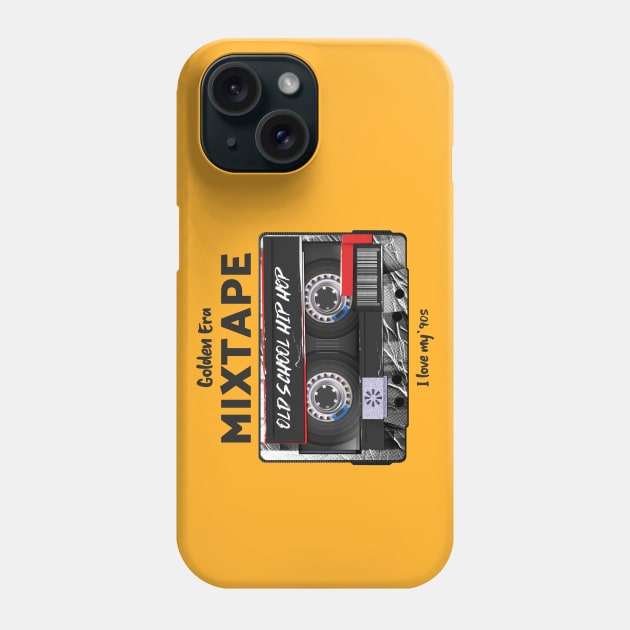 Old School Hip Hop cassette Phone Case by Rdxart