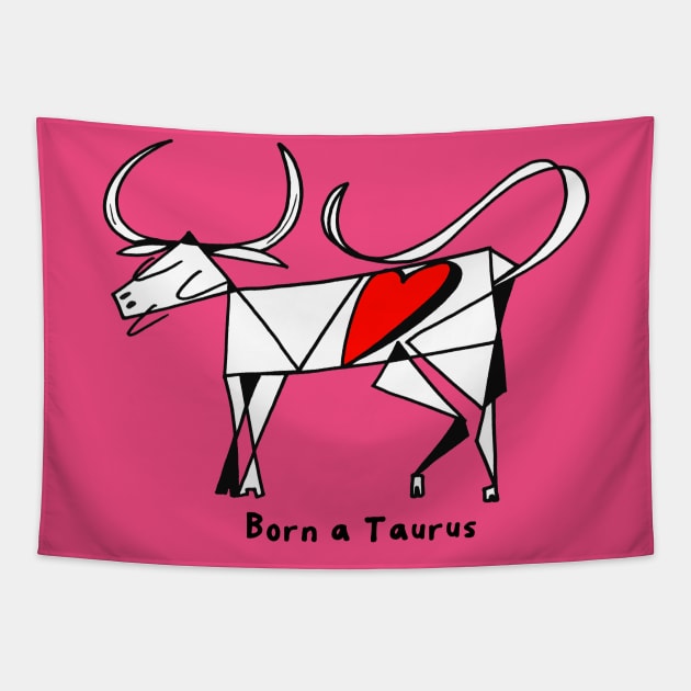 Born a Taurus by Pollux Tapestry by WorldofPollux