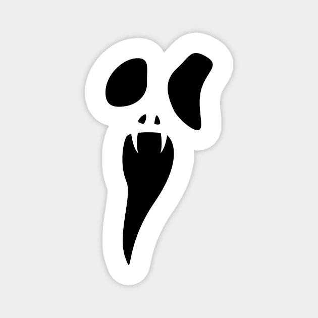 scary face Magnet by Johnny_Sk3tch