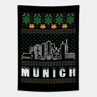 Munich Germany Ugly Christmas Tapestry