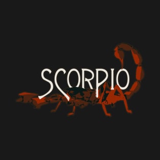 Red Scorpio Zodiac Scorpion T-Shirt