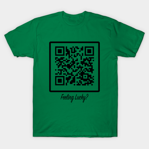 Qr Code Rickroll Never Gonna Give You Up T Shirt Teepublic - rick roll qr code roblox shirt