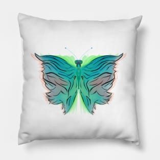 Mysterious Shady Butterfly Pillow