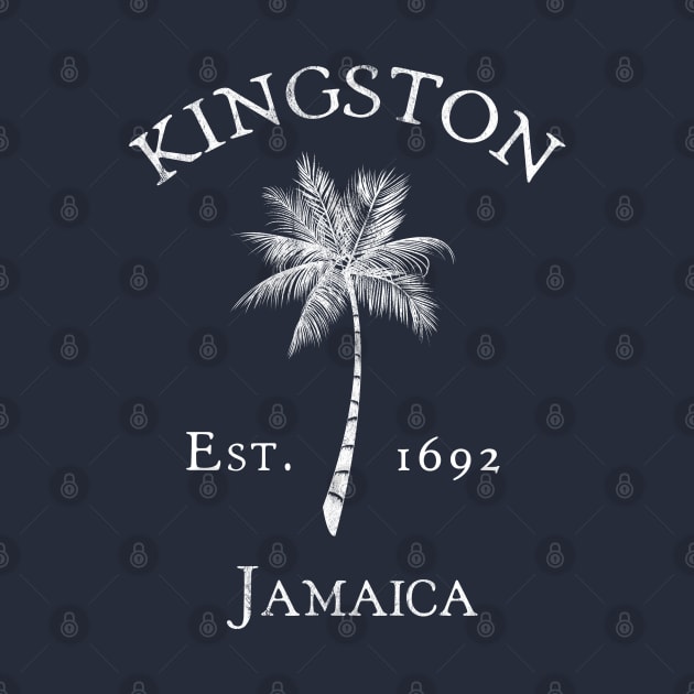 Kingston Jamaica Vintage Palm by TGKelly