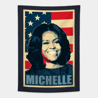 Michelle Obama Proud American Tapestry