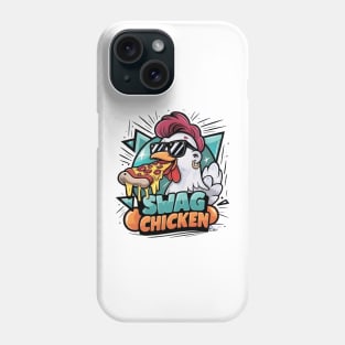 Pizza-Fueled Chicken With Cool Shades Phone Case