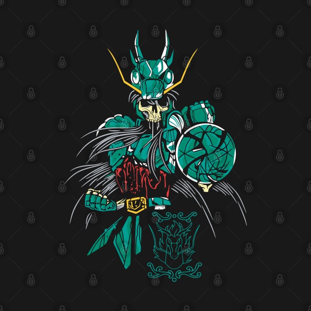 Skeleton Dragon Shiryu Anime Fanart by Planet of Tees