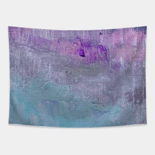 Blue Purple Indigo Abstract Art Tapestry